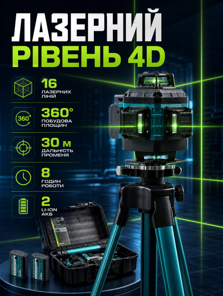 Лазерний рівень 4D